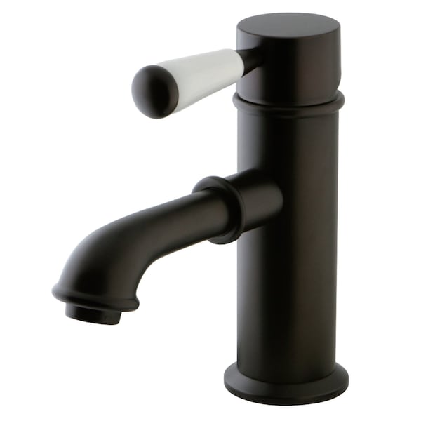 KS7415DPL Paris Single Porcelain Lever Handle Bathroom Faucet, Bronze